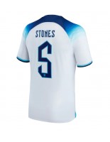 Anglie John Stones #5 Domácí Dres MS 2022 Krátký Rukáv